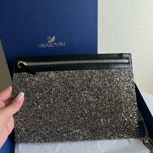 Swarovski Black and Silver Clutch